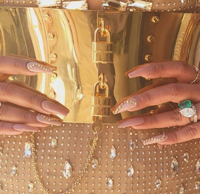 Priyanka Chopra, nails by @kimmiekyees