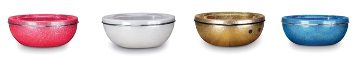 The Glitter Pedicure Bowl collection; courtesy of the brand.