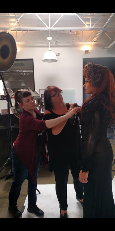 Hair and Makeup : Teresa Romero @_teresa_romero Designer: Atelier Benson @atelierbenson