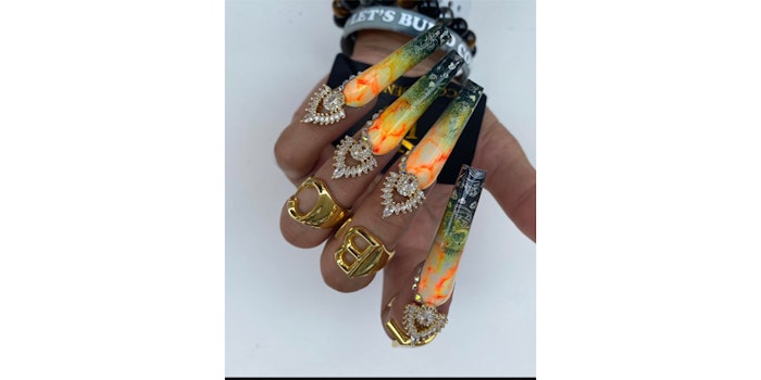 Marble nails by Lorenz Medina