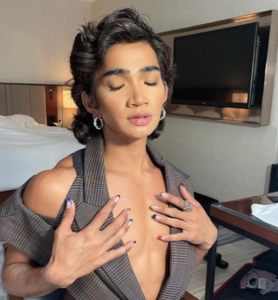 Bretman Rock, nails by Jessica Elena M., @bymiselenajay