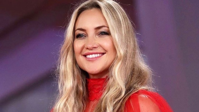 Kate Hudson at 2021 Venice Film Festival, hair by Giannandrea