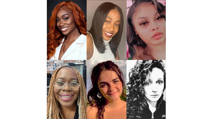 (Top L-R): Adrienne Berry, Kayla Cannady-Truewell, Kalyan Collins (Bottom L-R): Laurie Fekete, Megan McDonald, Kelly Renaud