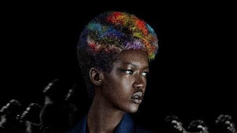 Hair concept and creation: Angelo Seminara for Goldwell Hair colour: Angelo Seminara and Takashi Kurokawa using Elumen, @Pure Pigments and Goldwell Colour Make-up Artist: Daniel Kolaric Stylist: Niccolo Torelli