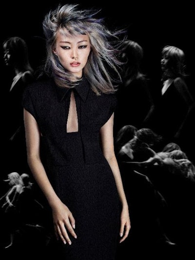 Hair concept and creation: Angelo Seminara for Goldwell Hair colour: Angelo Seminara and Takashi Kurokawa using Elumen, @Pure Pigments and Goldwell Colour Make-up Artist: Daniel Kolaric Stylist: Niccolo Torelli