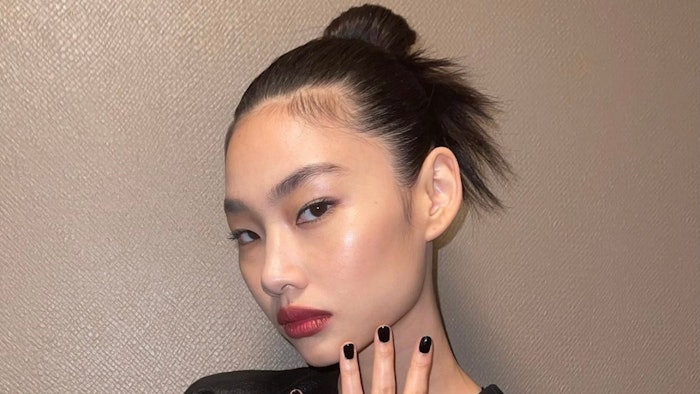HoYeon Jung, hair by Jenny Cho