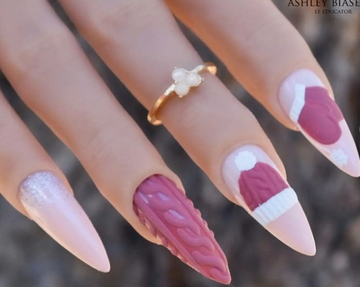 Nails by Ashley Biasella using the Light Elegance Winter Play ButterCream Collection