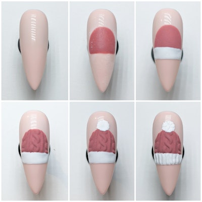 Nails by Ashley Biasella using the Light Elegance Winter Play ButterCream Collection