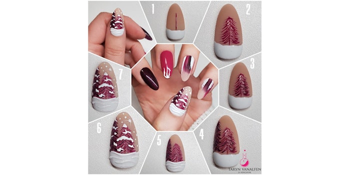 3D Snowy Tree Step-by-Step