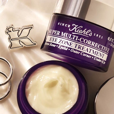The multi-action cream texture features a trio of key ingredients to deliver multiple visible anti-aging benefits.