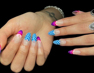 Gel nail design by Angela Ward