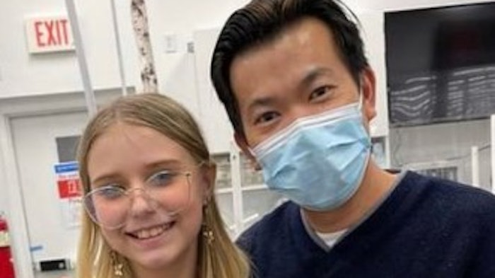 Tommy Nguyen and his straigh-A client