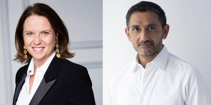 The SIPC co-presidents, Calice Becker (L) and Francis Kurkdjian (R) take the stage at World Perfumery Congress 2022.