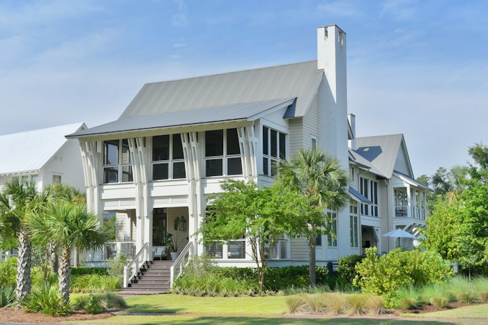 exterior of well living at moreland homes at montage palmetto bluff
