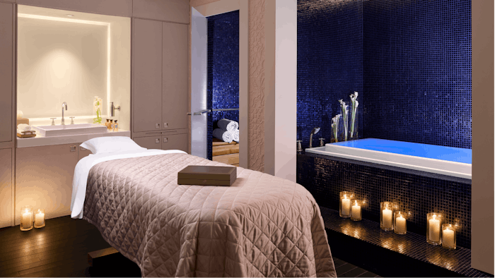 Spa treatment room at Spa Metropole by Givenchy in Hotel Metropole Monte-Carlo