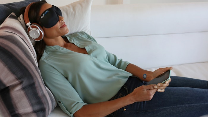 woman experiencing a nucalm session