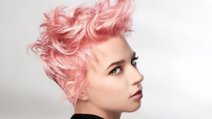Hair: Teresa Romero, Sam Villa Artistic Director Makeup: Tanya Ortega and Leticia Tapia Wardrobe: Michi Lafary/Obsidian and Blush Model: Julia Railey Tools: Sam Villa Products: Redken Videographer: Todd White
