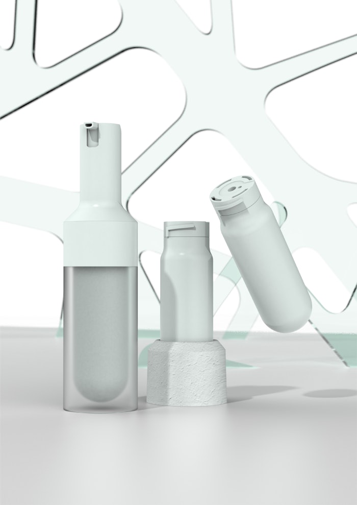 The sustainable cosmetic refill system is ideal for makeup and skin care products.