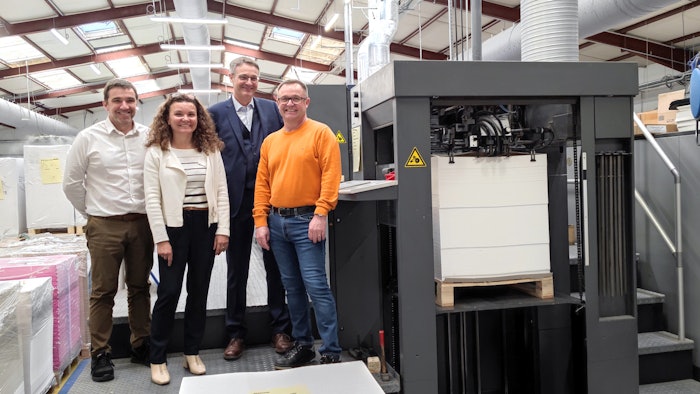 The Heidelberg CX 104 offset printing machine should allow for a faster proofing process, optimized schedule and consistent color quality, according to Arcade Beauty Carestia.