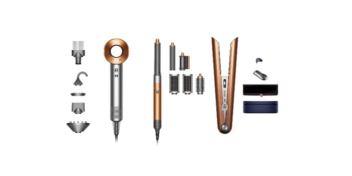 Dyson Airwrap, Supersonic and Corrale in Nickel/Copper