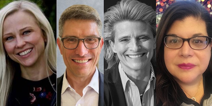 Renee King, director of marketing; Roberto Olivi vice president, Fragrance Sales; Marvel Fields, perfumery director; Rose Casanova Gugliotta director of Fragrance Evaluation and Applications.