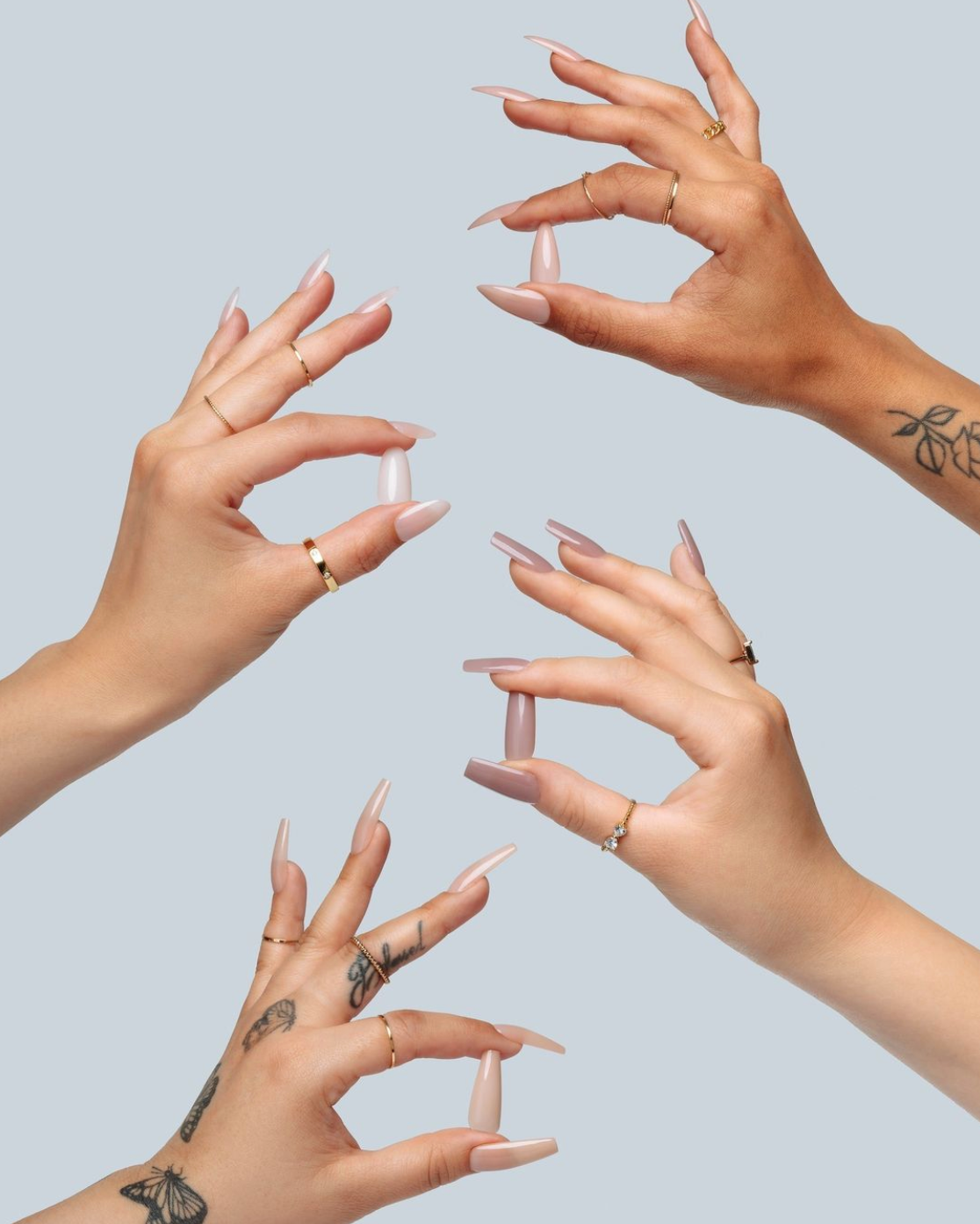 Apr&eacute;s Neutrals Gel-X tips