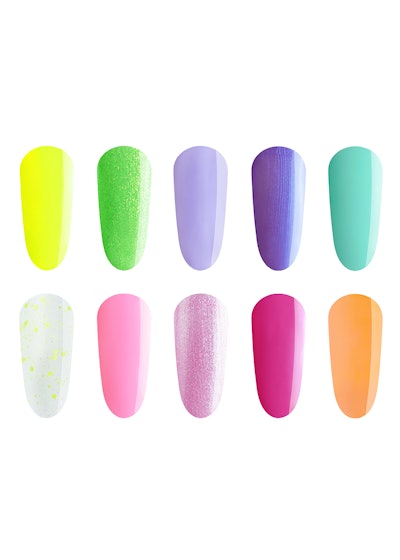 Color pops of The GelBottle Inc.'s Summer Edit collection.