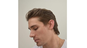 Modern mullet, side view