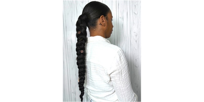 Long Braided Ponytail Hair Extension with Hair Tie Thick Wrap Around Pony  Tail