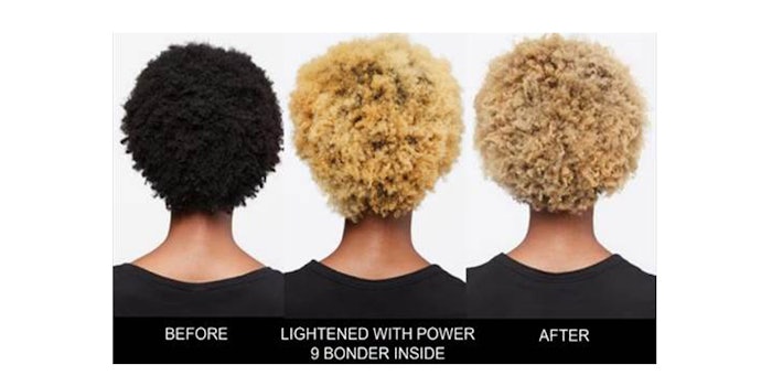 Redken's Flash Lift Power 9 Bonder Inside results