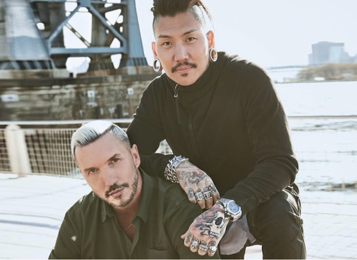 Alfredo Lewis and Philip Wolff, Booksy ambassadors for the Total Look Community’s Balayage & Shags Tour 2022.