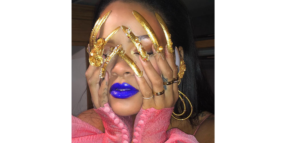 Rihanna's 2018 nail look for Garage Magazine.