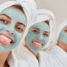 teens enjoying spa day