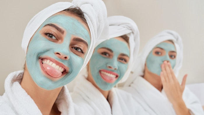 teens enjoying spa day