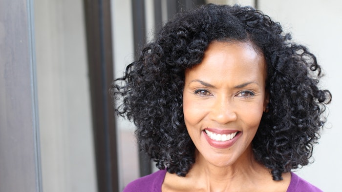 beautiful older woman smiling