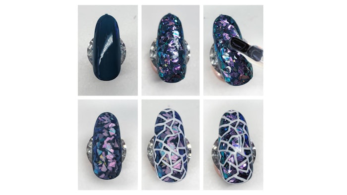 Mosaic nail set.