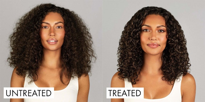 Results of IN COMMON's Leave-In Hair Repair Treatment