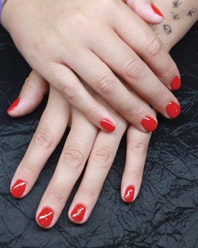 First-place gel polish winner Francesca Ciaponi