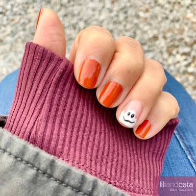 Ghost nail art