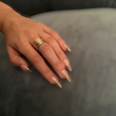 SreyNin Peng's French manicure on Madison Beer