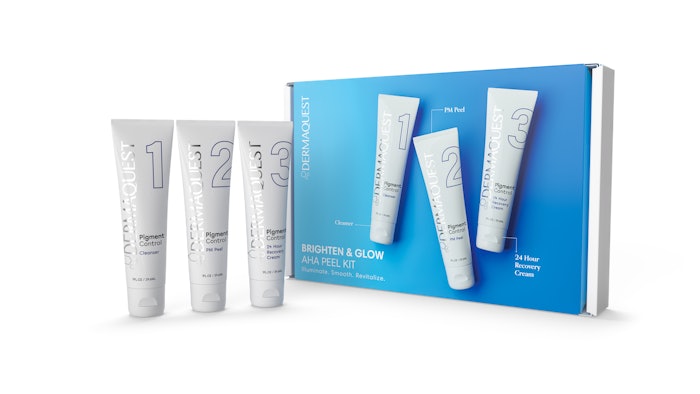 DermaQuest's Brighten + Glow AHA Peel Kit