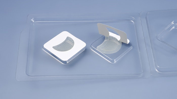 The microneedles are deposited into the skin within two minutes and dissolve, assuring a painless and fast delivery.