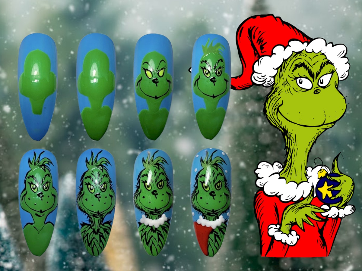 Grinch and Santa Nails 2025: The Holiday Trend