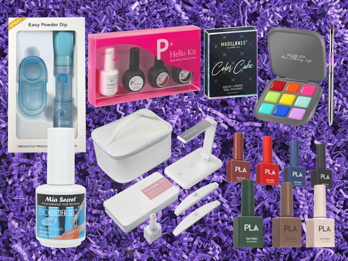 The 2022 Nailpro Nail Knacks box includes six professional nail products from brands including The GelBottle, Mia Secret, Chisel Nail Art, Modelones, Paris Lash Academy and Light Elegance.