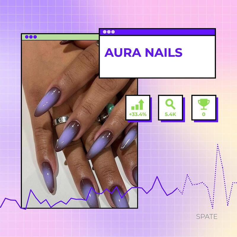 Aura nails are a rising trend
