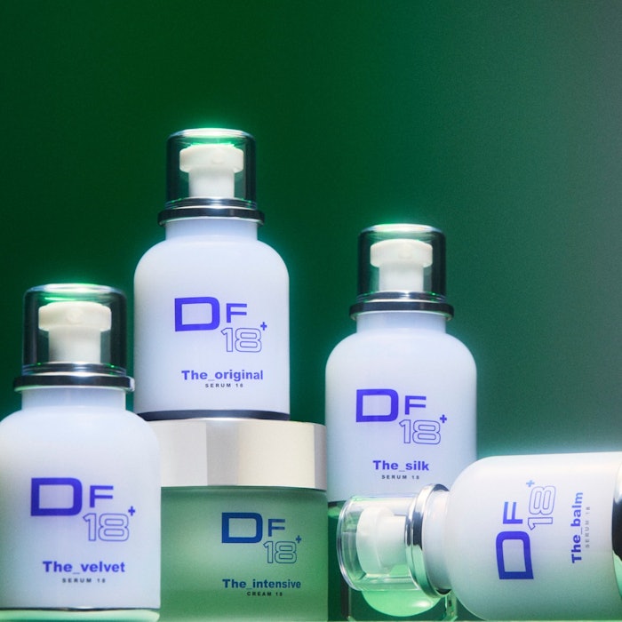 DF18+ is a new luxury range of plant-based beauty featuring a namesake blend of 18 plant-derived actives to bio-hack beauty.