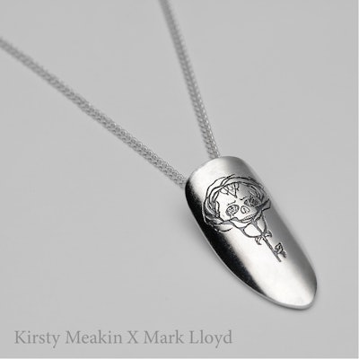 The limited-edition Kirsty Meakin X Mark Lloyd nail pendant