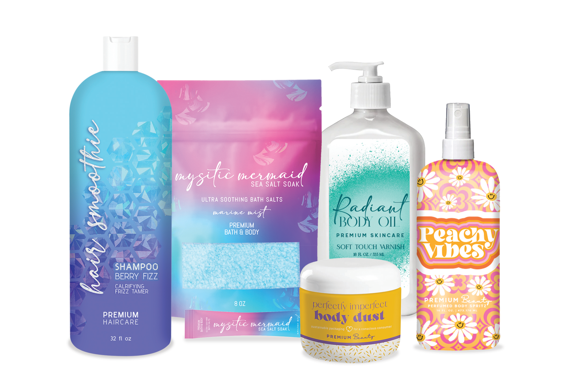 Premium Label & Packaging Solutions (PLPS) has its finger on the pulse of packaging and design trends, including sustainable formats, Y2K- and 60s psychedelia-inspired designs, and effects such as color mists and gradients.