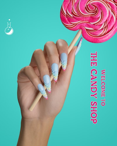 Light Elegance sample nail art.