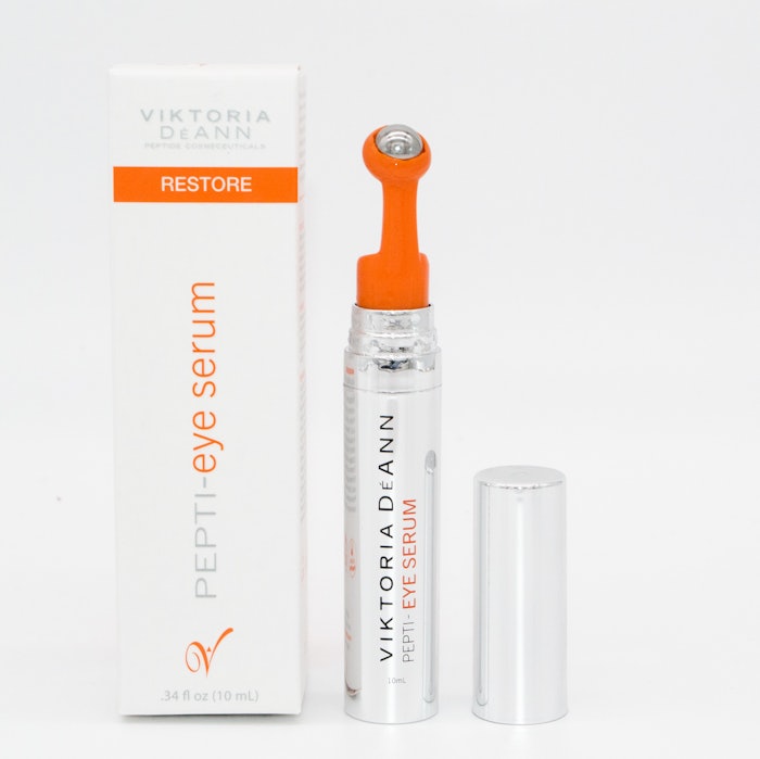 Viktoria DéAnn's PEPTI-eye serum Revamps Packaging with Rollerball Applicator